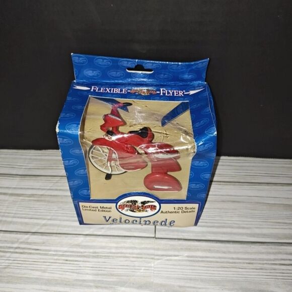 Flexible Flyer Velocipede Miniature Tricycle Die Cast 1:20 Vintage 1998 Sky King - Picture 1 of 6